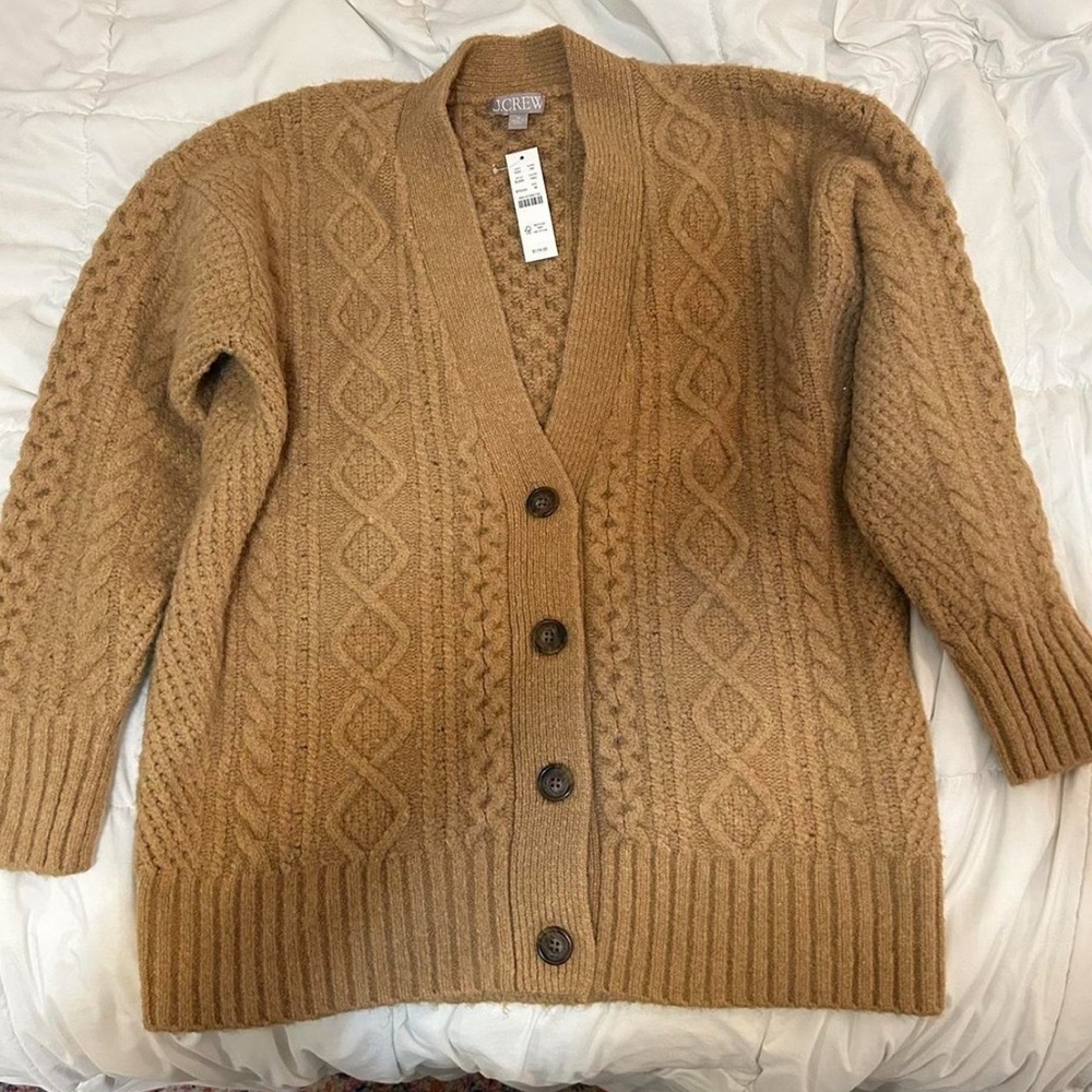 NWT JCrew chunky knit cardigan